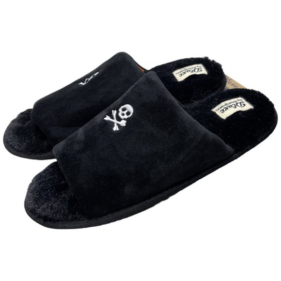 Small (5-6) - DLUXE by DEARFOAMS “SKULL” Slippers NEW - Picture 5 of 5